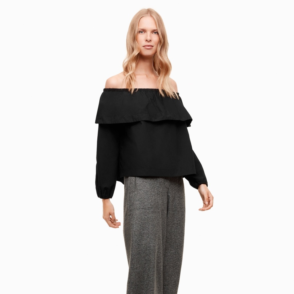 NWT! Aritzia Wilfred Off Shoulder Blouse